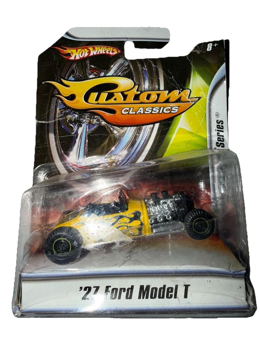 '27 Ford Model T Hot Wheels Custom Classics Diecast Car Card Damage